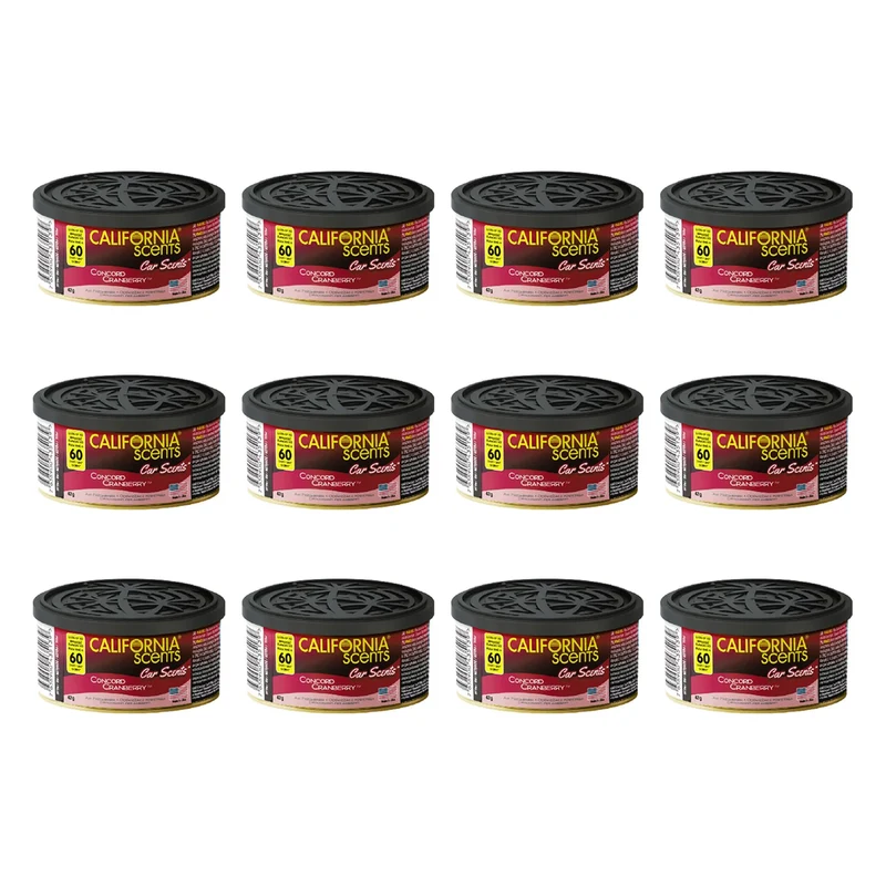 California Scents Concord Cranberry - Cranberryduft - Duftdose 42 g - 12er-Pack