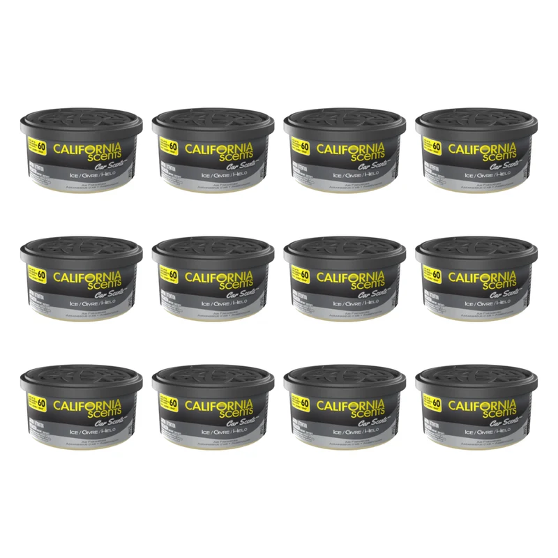 California Scents Ice - Eisfrisch - Duftdose 42 g - 12er-Pack